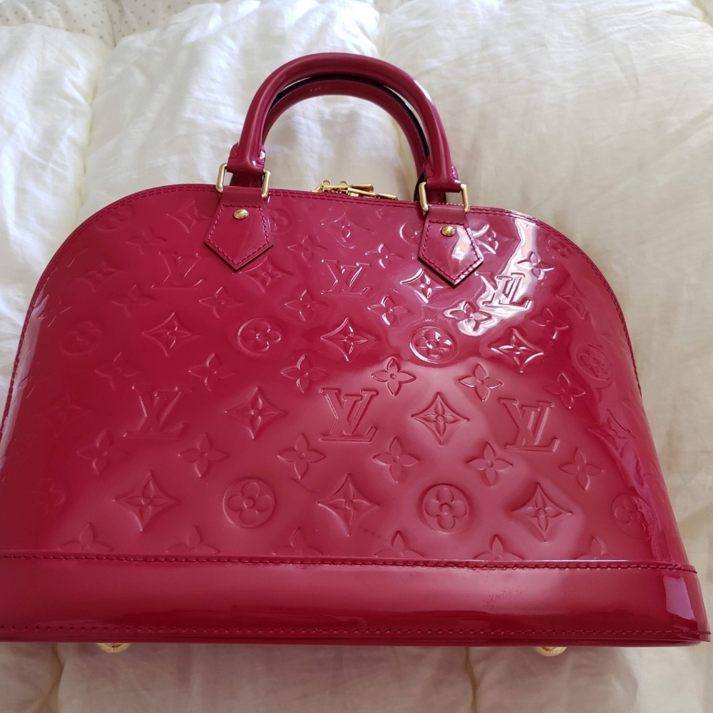 Louis Vuitton Red Patent Leather Handbag